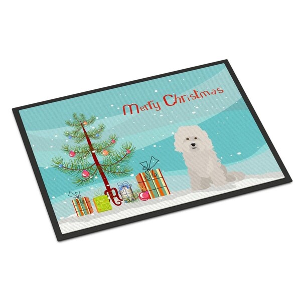 Carolines Treasures 24 x 36 in. Bolognese Christmas Tree Indoor or Outdoor Mat CK3492JMAT - main